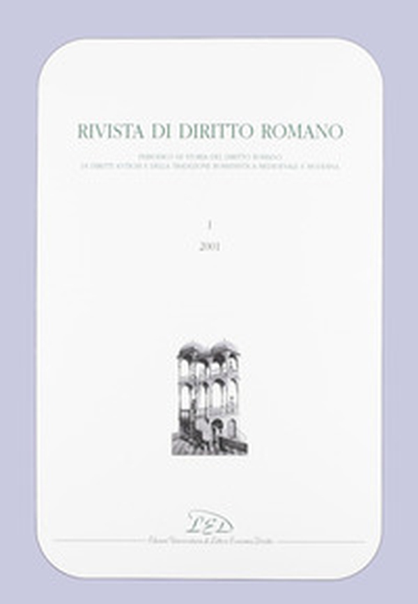 Rivista di diritto romano (2001) - Librerie.coop Rivista di diritto romano (2001) - Librerie.coop