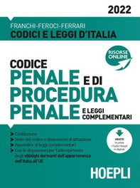 Codice penale e di procedura penale e leggi complementari 2022 - Librerie.coop