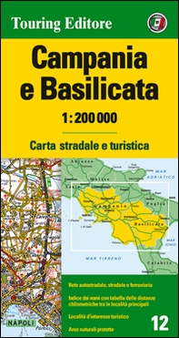 Campania e Basilicata 1:200.000. Carta stradale e turistica - Librerie.coop