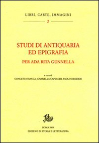 Studi di antiquaria ed epigrafia per Ada Rita Gunnella - Librerie.coop