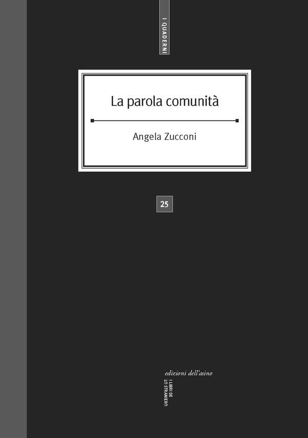 La parola comunità - Librerie.coop La parola comunità - Librerie.coop