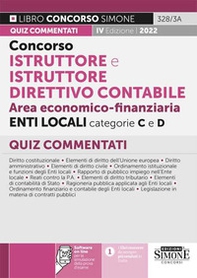 Concorso istruttore e istruttore direttivo contabile area economico-finanziaria enti locali categorie C e D. Quiz commentati - Librerie.coop