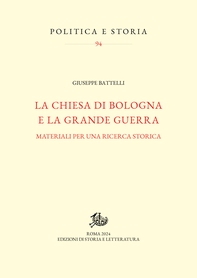 La Chiesa di Bologna e la Grande guerra - Librerie.coop