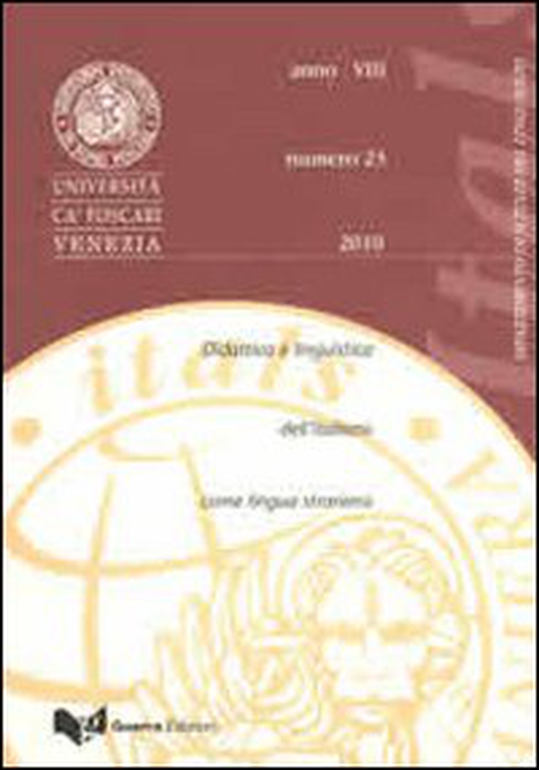 Itals. Didattica e linguistica dell'italiano come lingua straniera (2010) - Vol. 22 - Librerie.coop Itals. Didattica e linguistica dell'italiano come lingua straniera (2010) - Vol. 22 - Librerie.coop