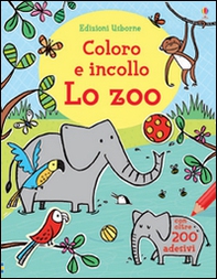 Lo zoo. Coloro e incollo - Librerie.coop