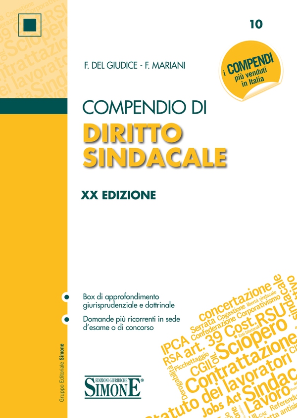 Compendio di Diritto Sindacale - Librerie.coop Compendio di Diritto Sindacale - Librerie.coop