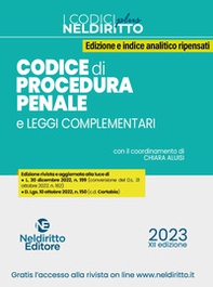 Codice di procedura penale e leggi complementari - Librerie.coop