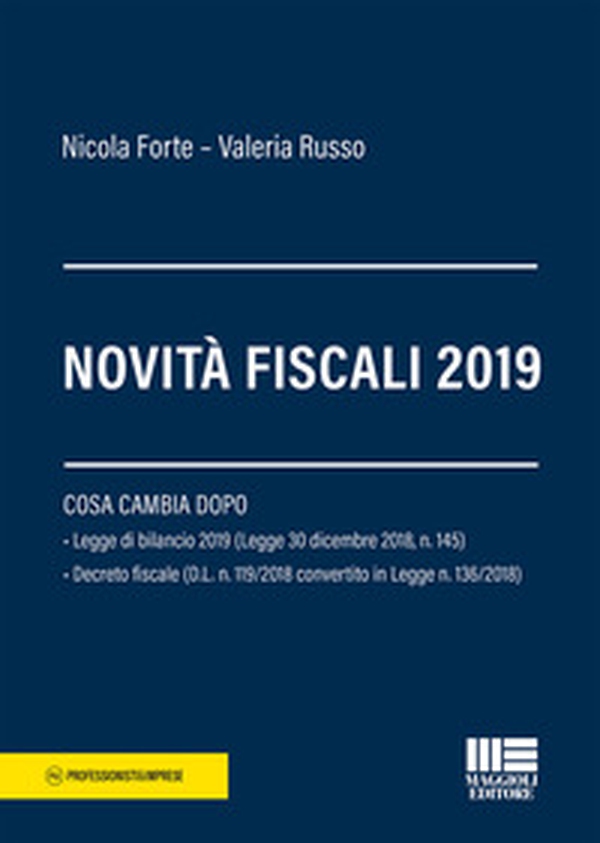 Novità fiscali 2019 - Librerie.coop Novità fiscali 2019 - Librerie.coop
