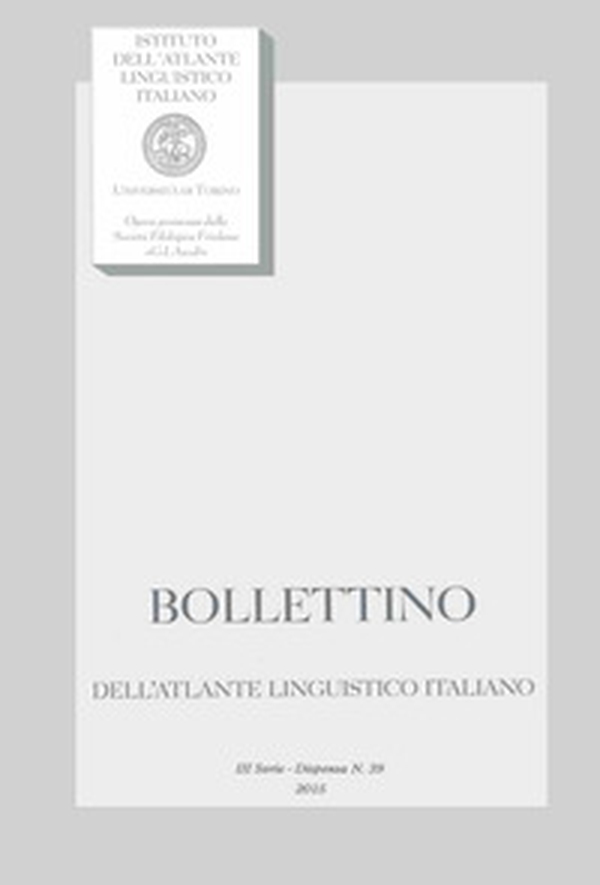 Bollettino dell'Atlante Linguistico Italiano. 3ª serie - Librerie.coop Bollettino dell'Atlante Linguistico Italiano. 3ª serie - Librerie.coop
