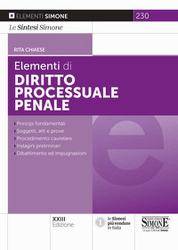 Elementi di diritto processuale penale - Librerie.coop Elementi di diritto processuale penale - Librerie.coop