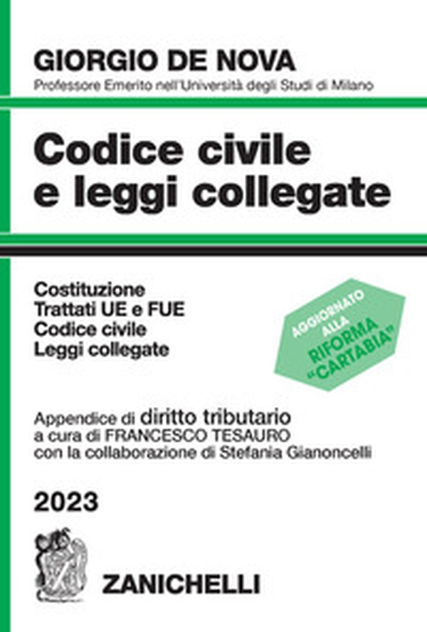 Codice civile e leggi collegate 2023. Con appendice di diritto tributario - Librerie.coop Codice civile e leggi collegate 2023. Con appendice di diritto tributario - Librerie.coop