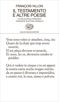 Il testamento e altre poesie - Librerie.coop Il testamento e altre poesie - Librerie.coop