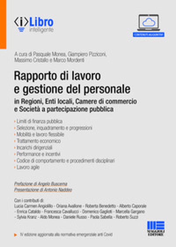 Rapporto di lavoro e gestione del personale in Regioni, Enti locali, Camere di commercio e Società a partecipazione pubblica - Librerie.coop Rapporto di lavoro e gestione del personale in Regioni, Enti locali, Camere di commercio e Società a partecipazione pubblica - Librerie.coop