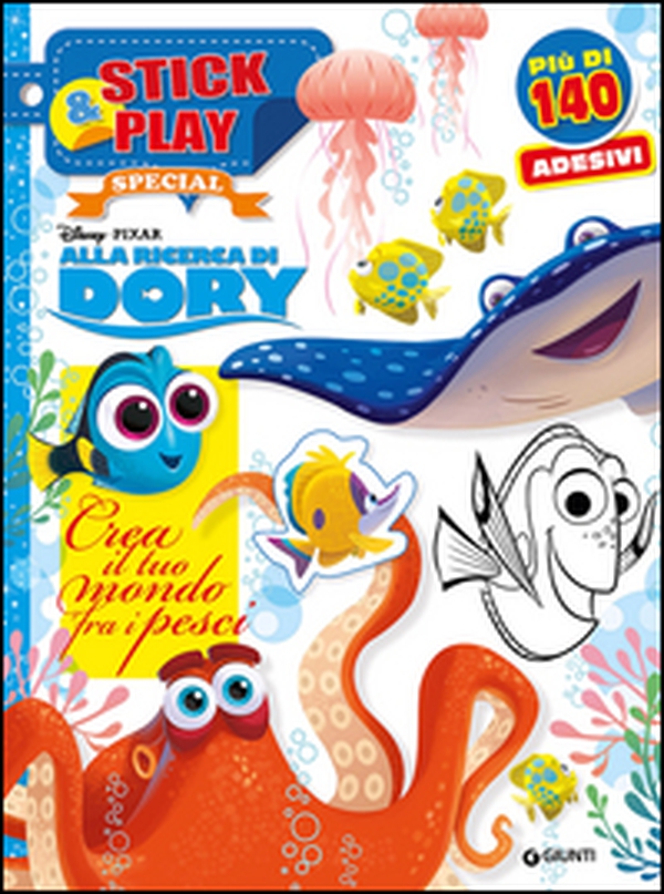 Crea il tuo mondo fra i pesci. Alla ricerca di Dory. Stick & play special - Librerie.coop Crea il tuo mondo fra i pesci. Alla ricerca di Dory. Stick & play special - Librerie.coop