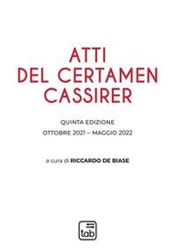 Atti del Certamen Cassirer - Librerie.coop