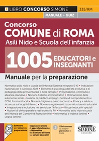 Concorso Comune di Roma Nidi e scuola dell'infanzia. 1005 educatori e insegnanti. Manuale per la preparazione - Librerie.coop