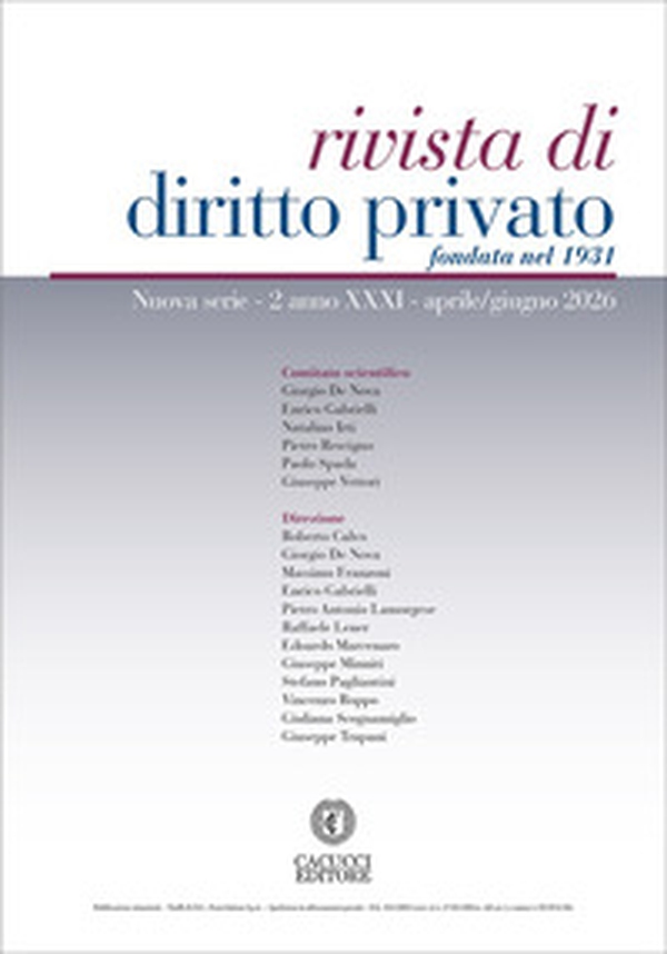 Rivista di diritto privato - Vol. 2 - Librerie.coop