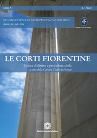 Le corti fiorentine. Rivista di diritto e procedura civile - Vol. 1 - Librerie.coop