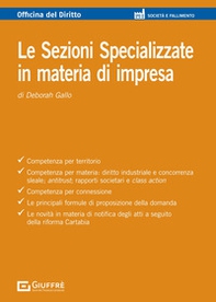 Le Sezioni Specializzate in materia di impresa - Librerie.coop