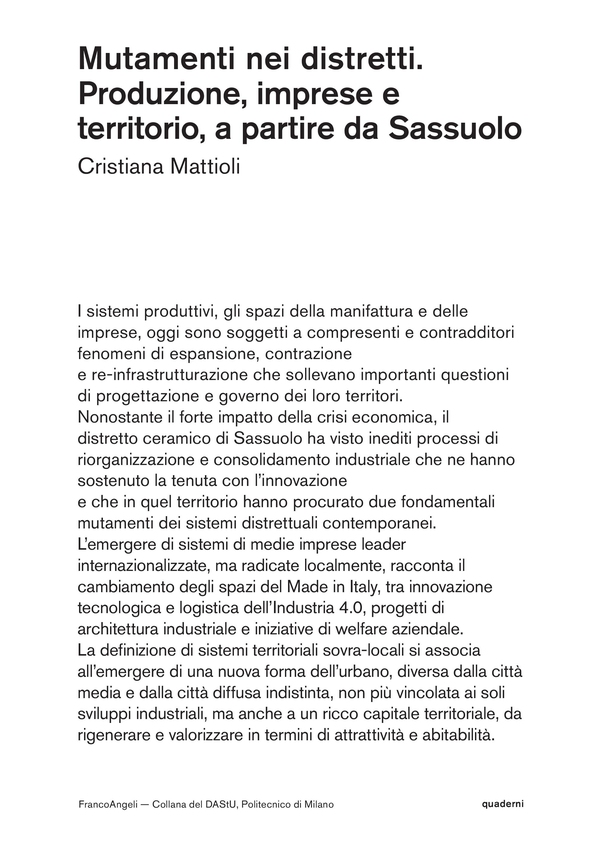 Mutamenti nei distretti - Librerie.coop Mutamenti nei distretti - Librerie.coop