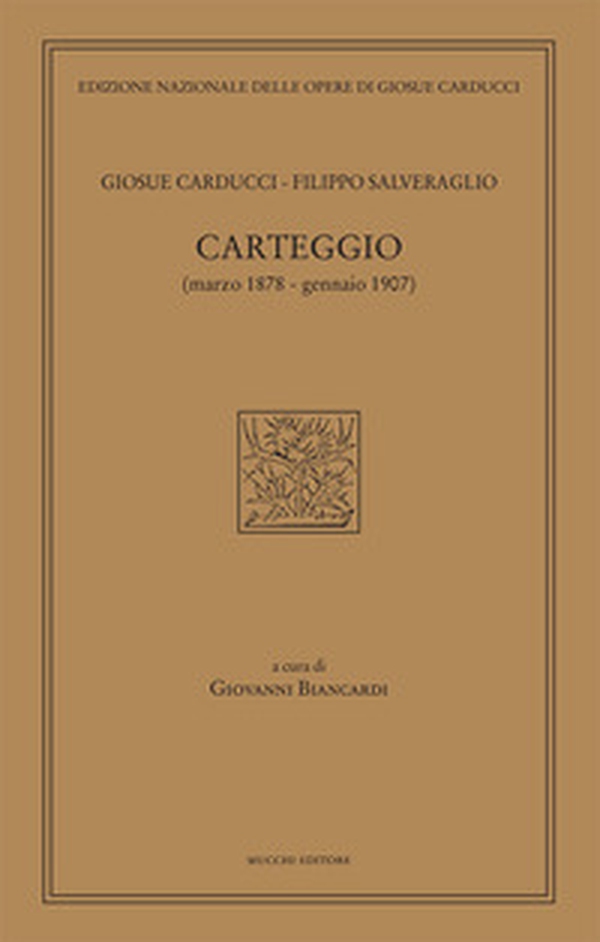Carteggio (marzo 1878-gennaio 1907) - Librerie.coop Carteggio (marzo 1878-gennaio 1907) - Librerie.coop