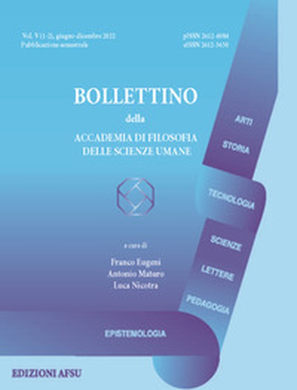 Bollettino della Accademia di filosofia delle scienze umane - Vol. 5\1-2 - Librerie.coop Bollettino della Accademia di filosofia delle scienze umane - Vol. 5\1-2 - Librerie.coop