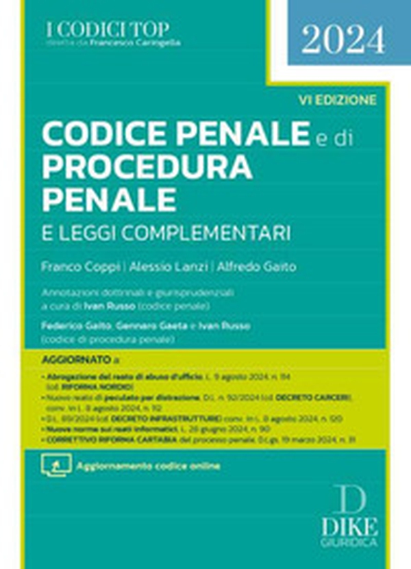 Codice penale e di procedura penale e leggi complementari - Librerie.coop Codice penale e di procedura penale e leggi complementari - Librerie.coop