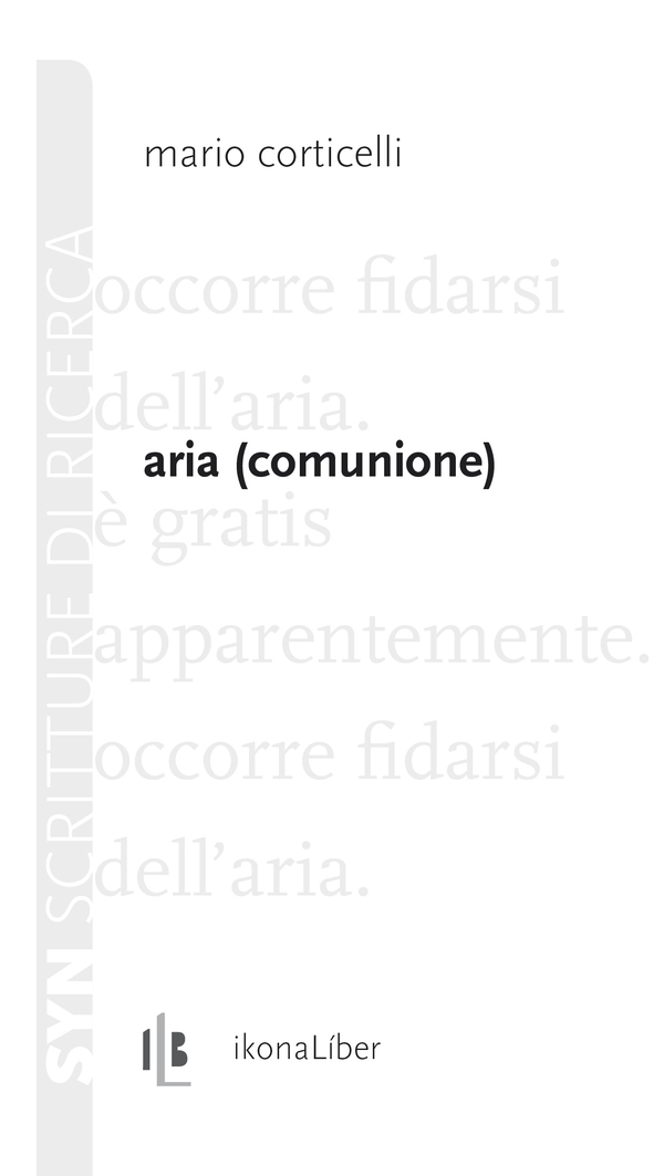 Aria - Librerie.coop Aria - Librerie.coop