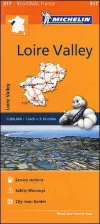 Loire Valley-Pays de la Loire 1:200.000 - Librerie.coop