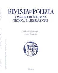 Rivista di polizia. Rassegna di dottrina tecnica e legislazione - Librerie.coop