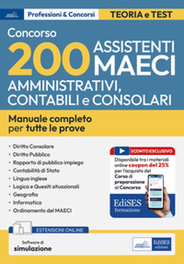 Concorso MAECI 200 assistenti amministrativi contabili consolari - Librerie.coop Concorso MAECI 200 assistenti amministrativi contabili consolari - Librerie.coop