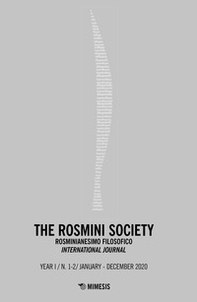 The Rosmini society. Rosminianesimo filosofico international journal - Librerie.coop