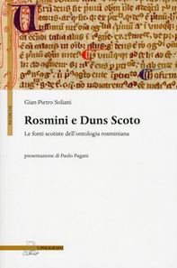 Rosmini e Duns Scoto. Le fonti scotiste dell'ontologia rosminiana - Librerie.coop