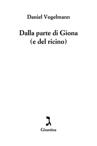 Dalla parte di Giona (e del ricino) - Librerie.coop