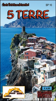 SP 10 5 Terre. Carta turistica e dei sentieri  - Librerie.coop
