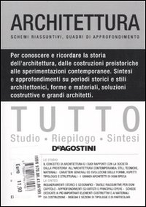 Tutto architettura. Schemi riassuntivi, quadri d'approfondimento - Librerie.coop Tutto architettura. Schemi riassuntivi, quadri d'approfondimento - Librerie.coop