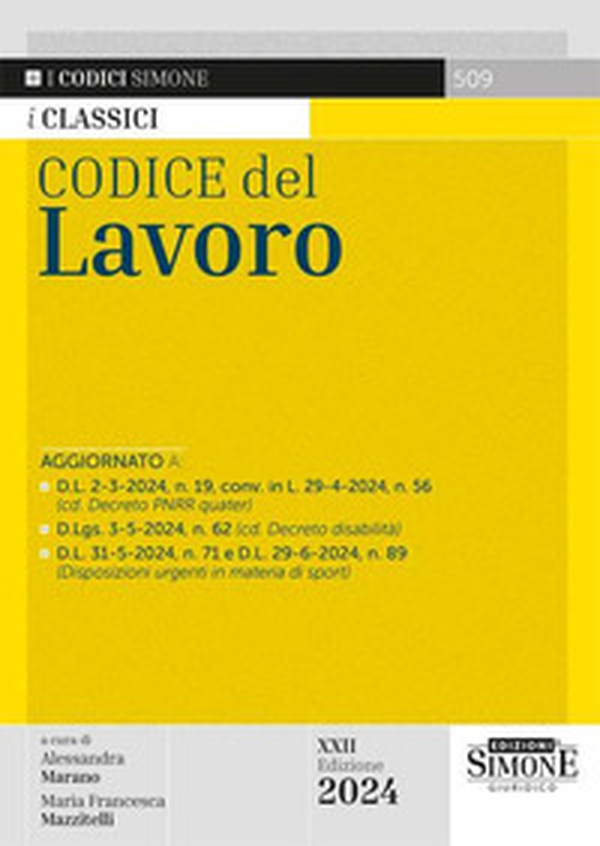 Codice del lavoro - Librerie.coop Codice del lavoro - Librerie.coop