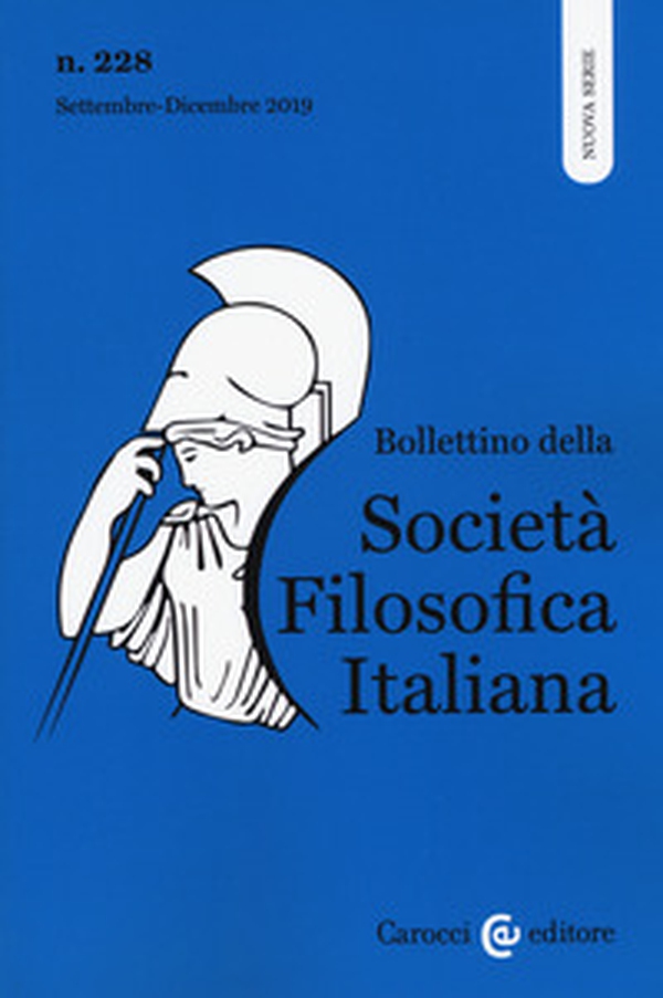 Bollettino della società filosofica italiana. Nuova serie - Librerie.coop Bollettino della società filosofica italiana. Nuova serie - Librerie.coop