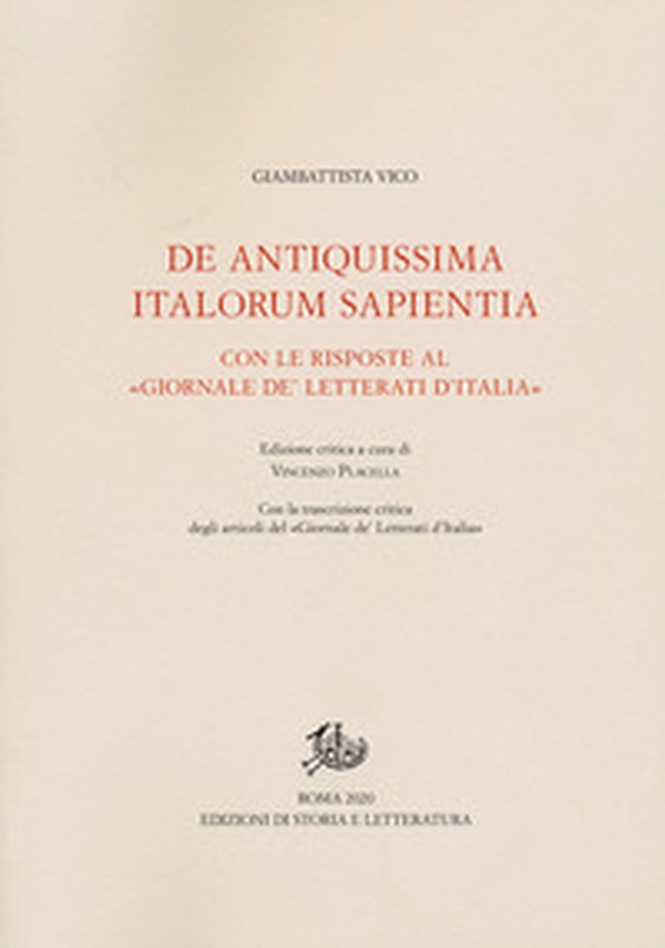 De antiquissima italorum sapientia - Librerie.coop De antiquissima italorum sapientia - Librerie.coop
