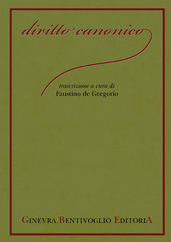 Diritto canonico - Librerie.coop Diritto canonico - Librerie.coop