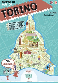Mappa illustrata di Torino - Librerie.coop