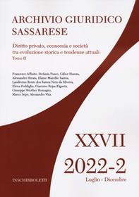 Archivio giuridico sassarese - Vol. 2 - Librerie.coop