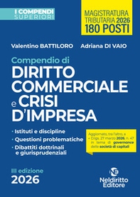 Compendio Superiore di Diritto Commerciale e della Crisi di Impresa edizione 2026 - Librerie.coop