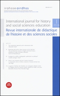 International journal for history and social sciences education-Revue internationale de didactique de l'histoire et des sciences sociales (2016) - Vol. 1 - Librerie.coop
