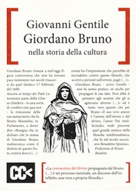 Giordano Bruno nella storia della cultura - Librerie.coop