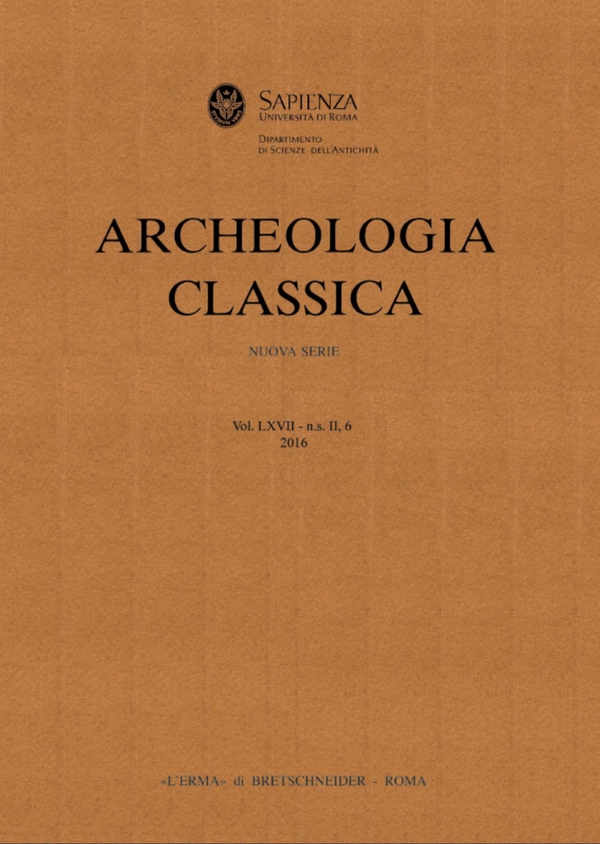 Archeologia Classica, n.s. II, 6, vol. 67, 2016 - Librerie.coop