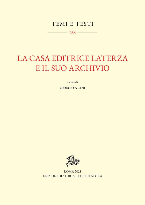 La Casa Editrice Laterza e il suo archivio - Librerie.coop
