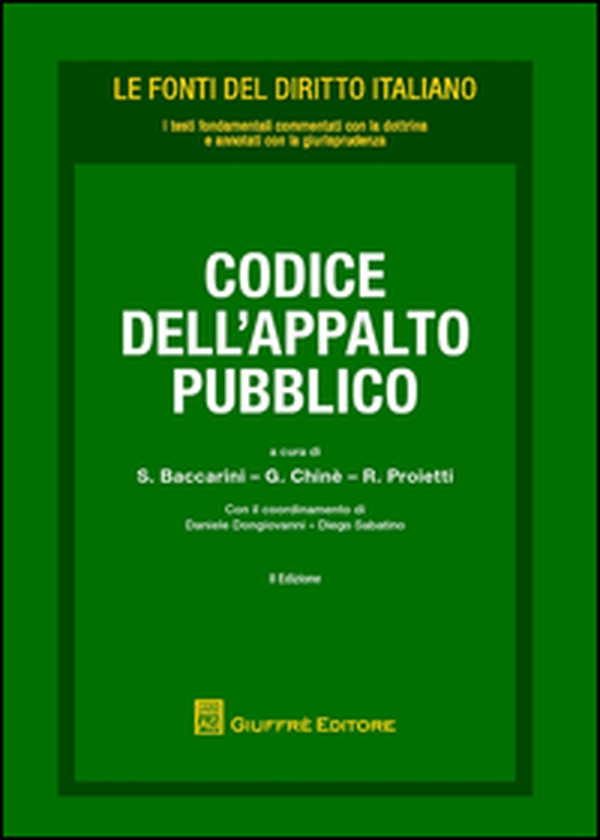Codice dell'appalto pubblico - Librerie.coop Codice dell'appalto pubblico - Librerie.coop