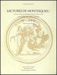 Lectures de Montesquieu. Actes du Colloque (Wolfenbüttel, 26-28 octobre 1989) - Librerie.coop