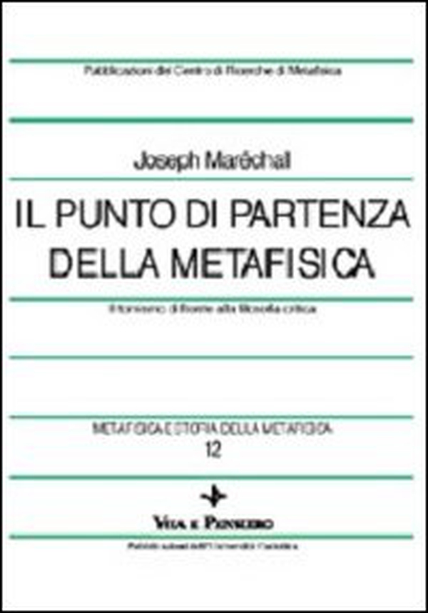Metafisica e storia della metafisica - Vol. 12 - Librerie.coop Metafisica e storia della metafisica - Vol. 12 - Librerie.coop